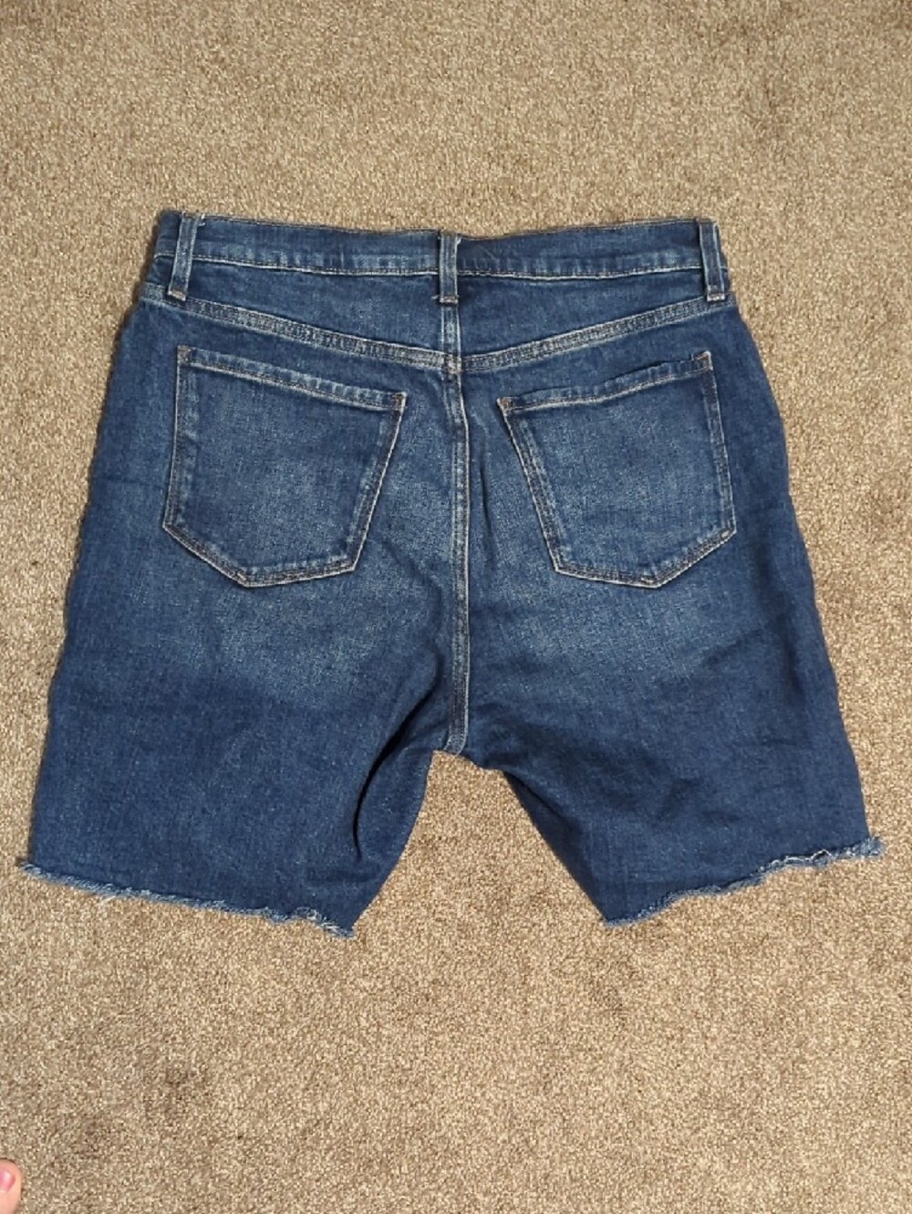 Old Navy Dark Blue Denim Jean Shorts - Picture 2 of 4
